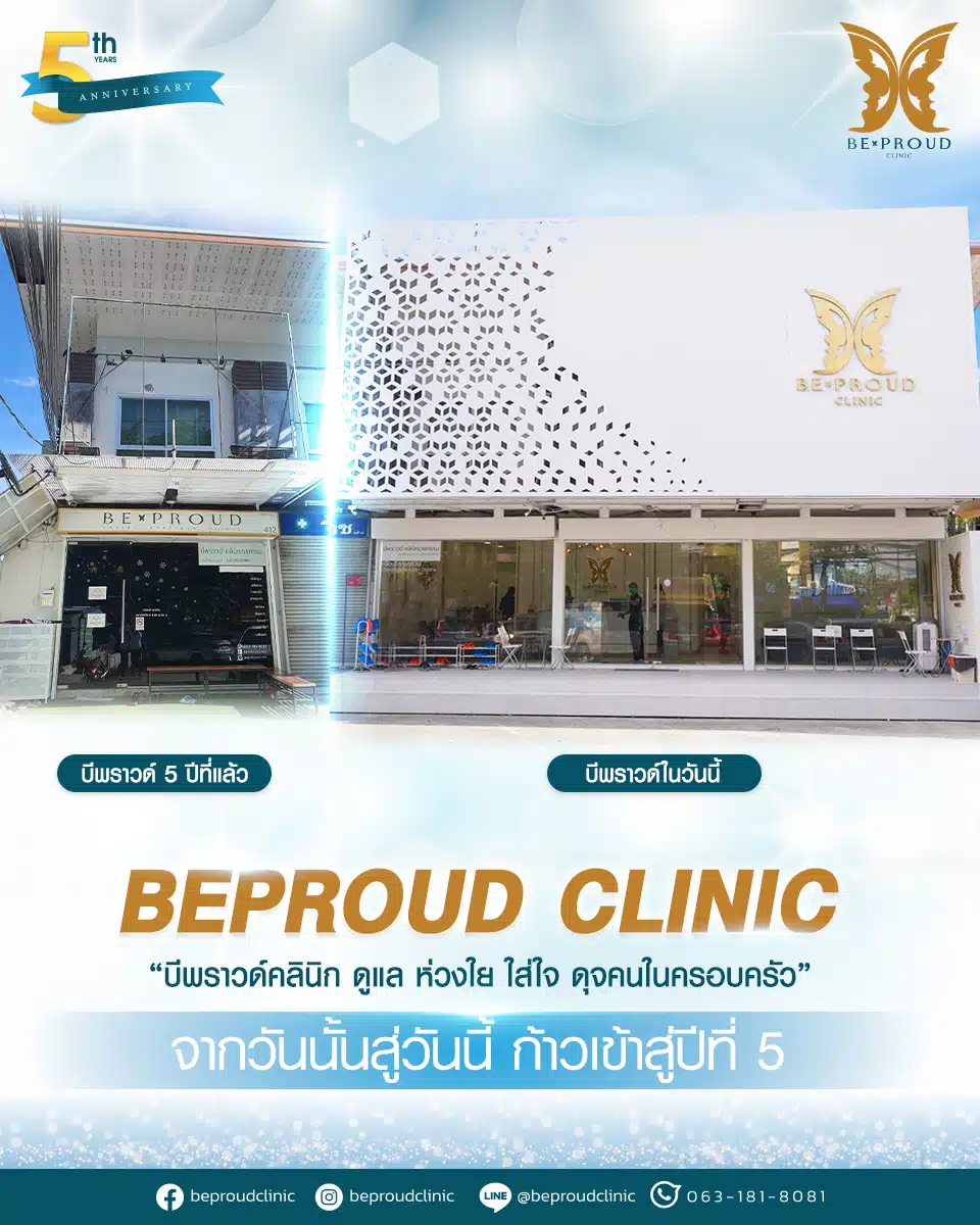 จุดเริ่มต้น-Beproud Clinic ฉลองครบรอบ 5 ปี